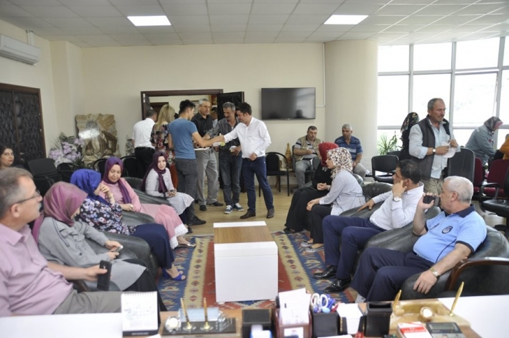 Başkan Sever, Personelle Bayramlaştı