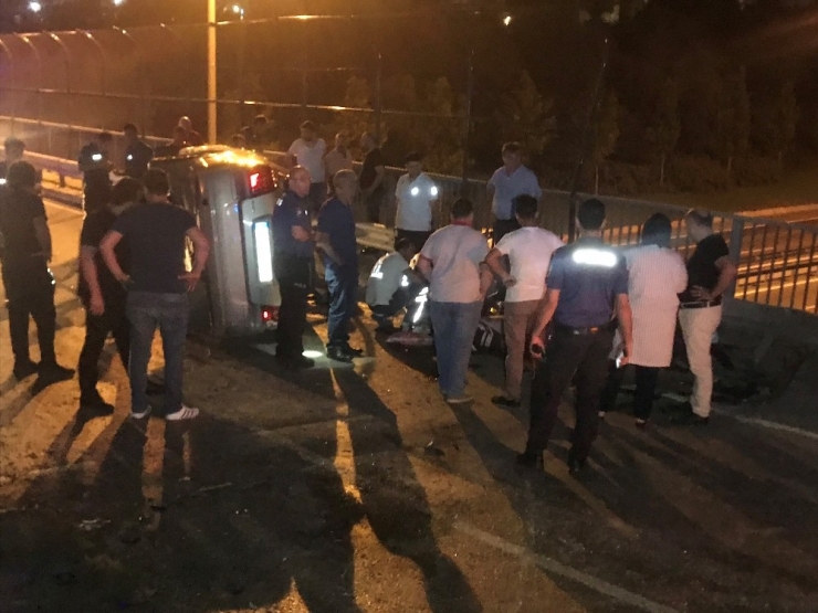 Küçükçekmece’de Trafik Kazası; 1 Ölü 5 Yaralı