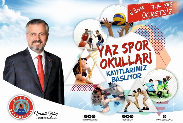 Bafra’da Yaz Spor Okulları Kayıtları Devam Ediyor