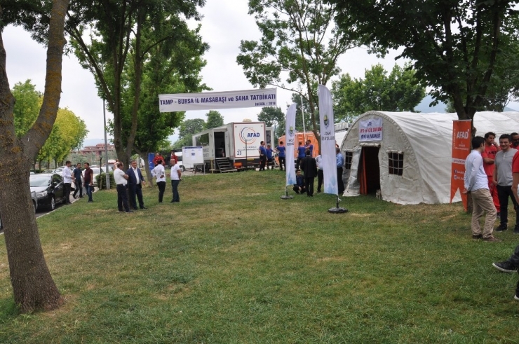 İnegöl’de Deprem Tatbikatı