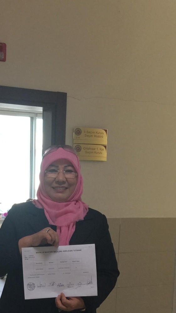 O Muhtar Mazbatasını Aldı