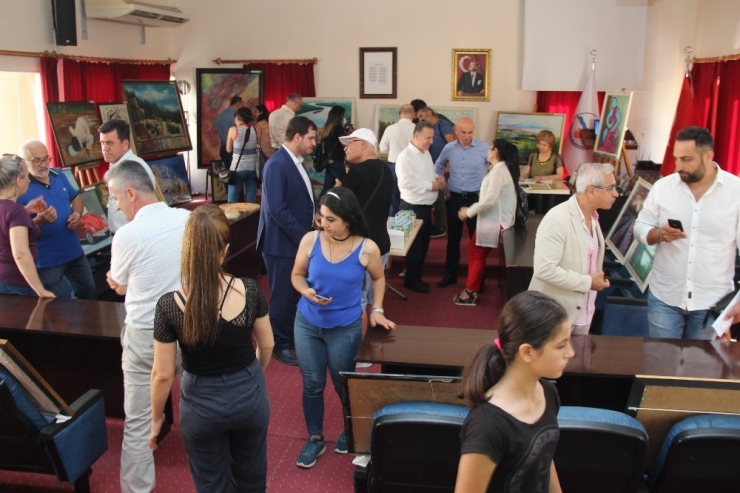 Ressam Ali Taş, Samandağ’da Resim Sergisi Açtı