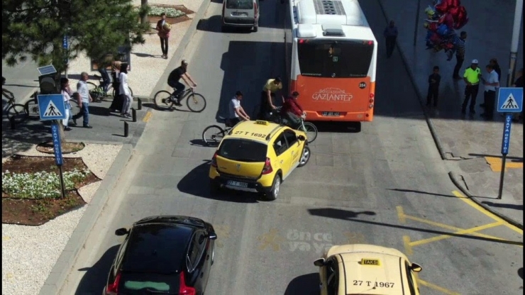 Hatalı Sürücü Ve Yayalar Drone’dan Kaçamadı