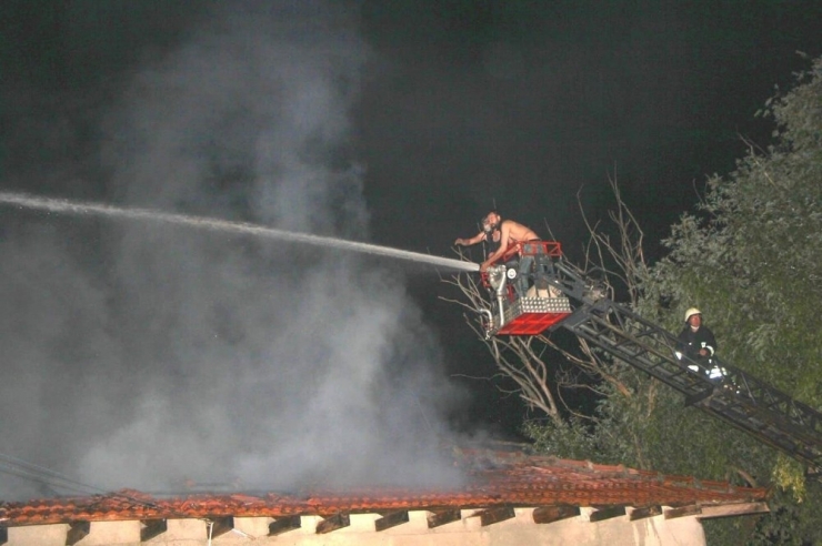 Hisarcık’ta Korkutan Yangın