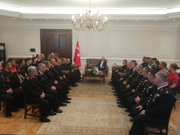 İçişleri Bakanı Soylu, Jandarma Heyetini Kabul Etti