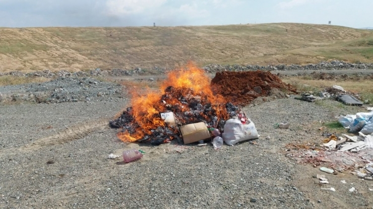 Operasyonlarda Yakalanan Kaçak Ürünler İmha Edildi