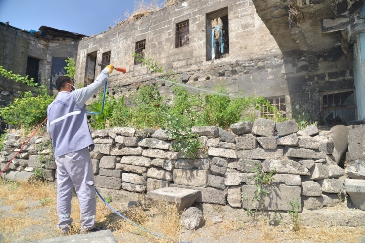 Diyarbakır’da İlaçlama Çalışmaları Devam Ediyor