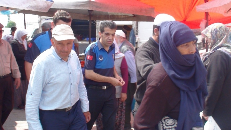 Şuhut’ta, Sebze Pazarında Dilenci Operasyonu