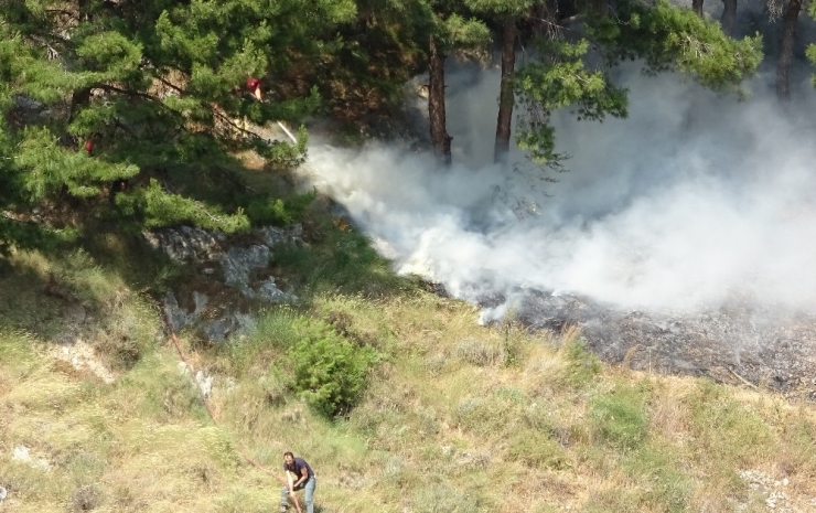 Hatay’da Habib-i Neccar Dağı’nda Orman Yangını
