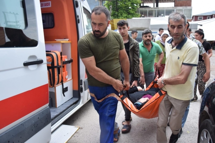 Şiddetli Rüzgarda Uçan Pazar Demiri Yaşlı Kadını Yaraladı