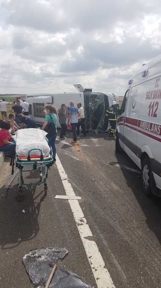Tekirdağ’da Trafik Kazası: 18 Yaralı