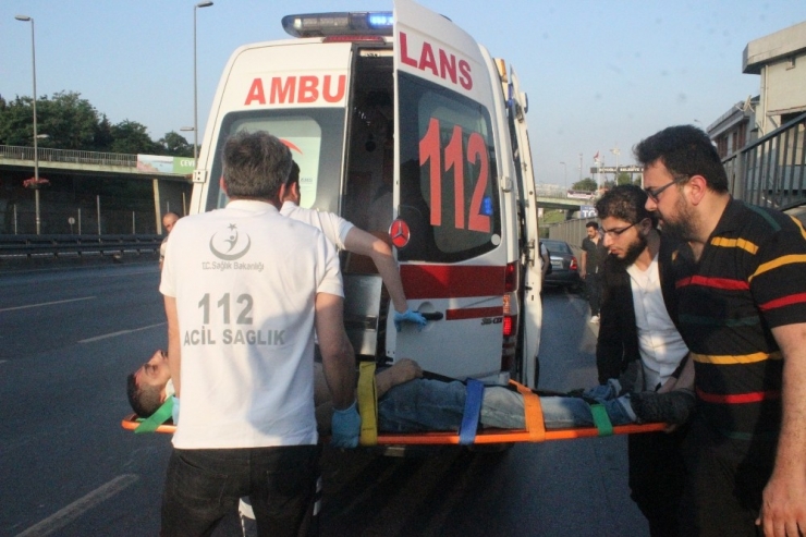 E-5’te Yolun Karşısına Geçmeye Çalışan Yayaya Otomobil Çarptı