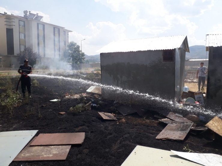 Bingöl’de Anız Yangını