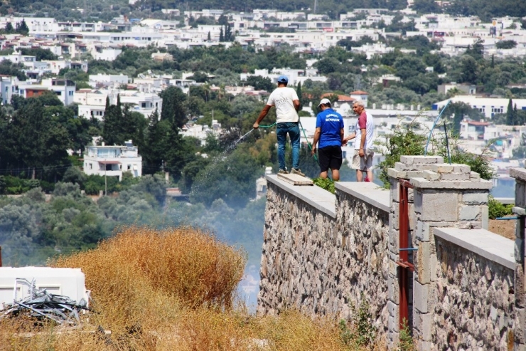 Bodrum’da Lüks Sitelerin Bulunduğu Arazide Tüp Patladı