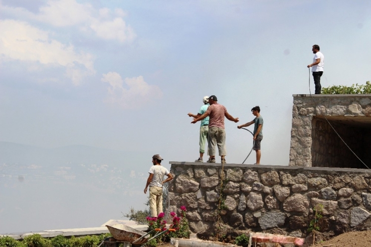 Bodrum’da Lüks Sitelerin Bulunduğu Arazide Tüp Patladı