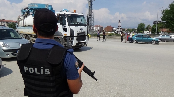 Düzce Polisinden Drone Destekli Uygulama