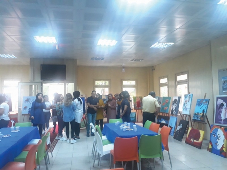 Sungurlu’da Myo Öğrencileri Resim Sergisi Açtı