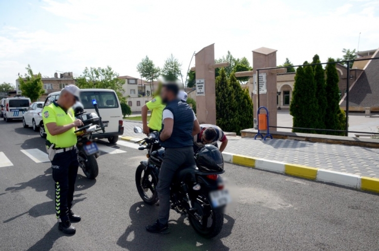 Nevşehir’de 19 Motosiklet Trafikten Men Edildi