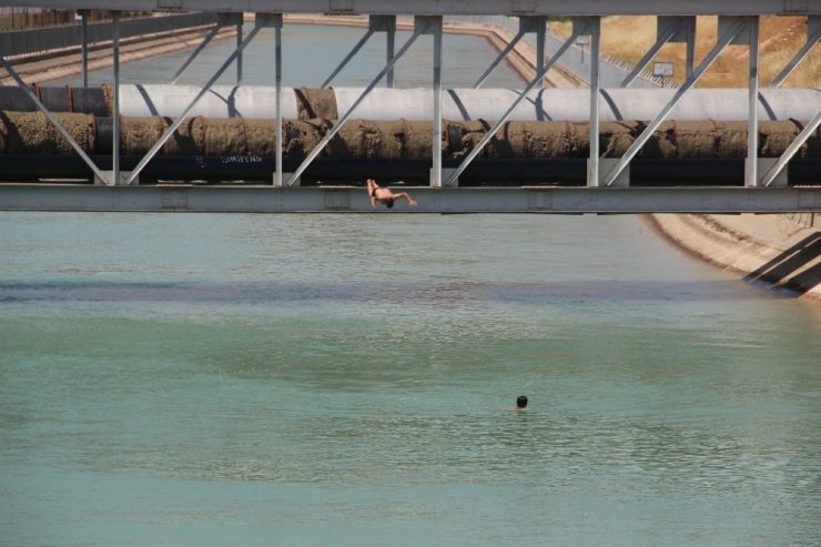 Sulama Kanalında Tehlikeli Serinleme