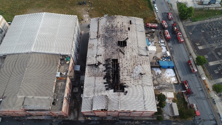 Büyükçekmede’ki Yangın Faciası Havadan Görüntülendi