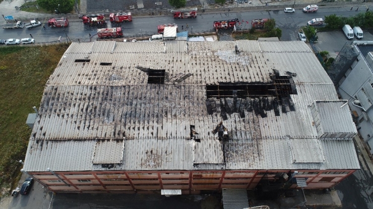 Büyükçekmede’ki Yangın Faciası Havadan Görüntülendi