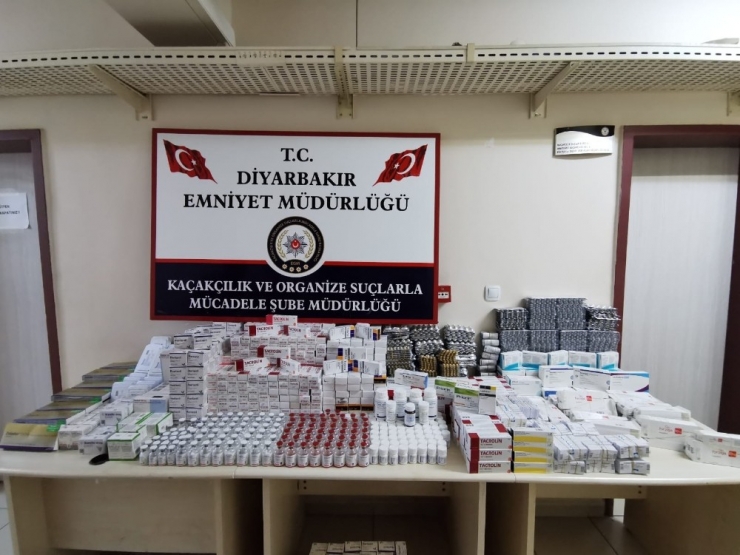 Diyarbakır’da Piyasa Değeri 3 Milyon Lira Olan İlaç Ele Geçirildi