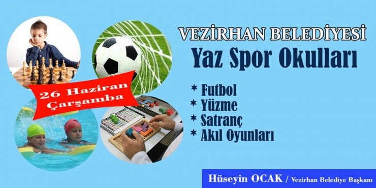 Vezirhan’da Yaz Spor Kursları Başlıyor