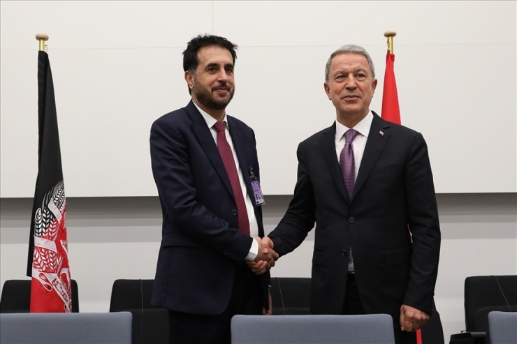 Bakan Akar, Afganistan Savunma Bakanı Khalid İle Görüştü