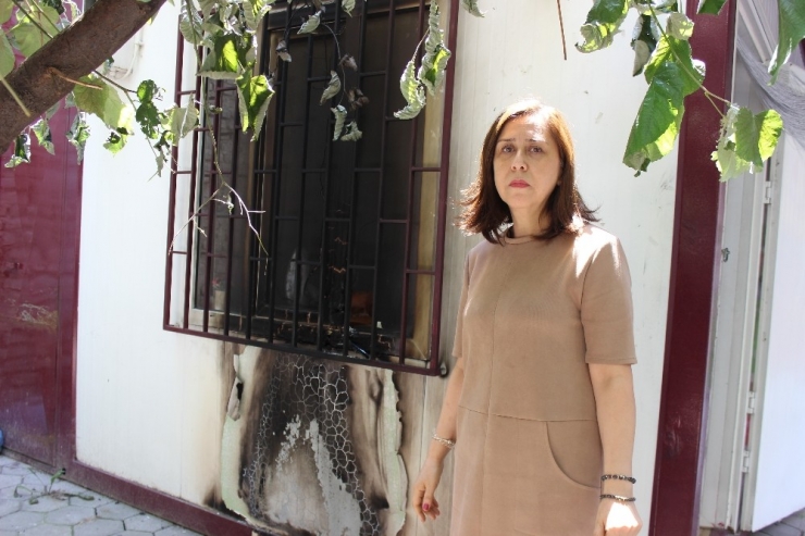 Muhtarlık Bürosuna Yanıcı Madde İle Saldırı