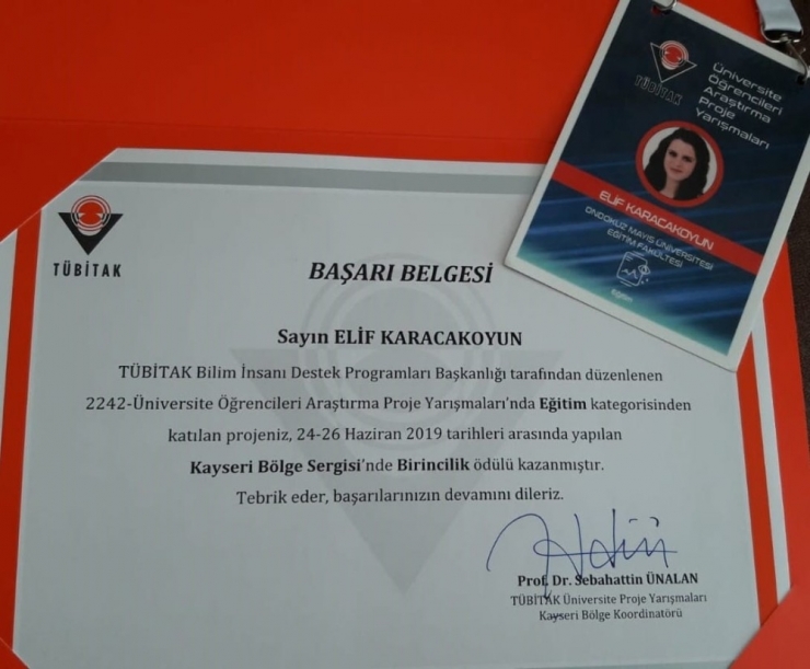 Omü’lü Öğrenci Tübitak Proje Yarışmasında Bölge Birinciliğiyle Zirvede