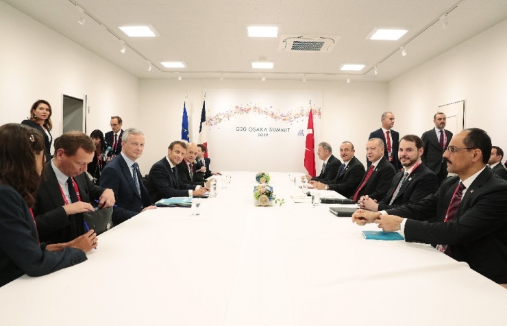 Erdoğan, Fransız Mevkidaşı İle Bir Araya Geldi