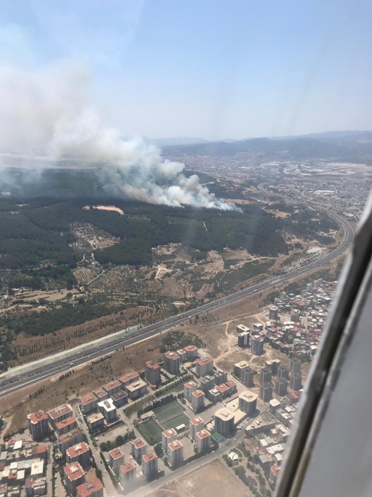 İzmir’in Buca İlçesinde Ormanlık Alanda Yangın Çıktı. Rüzgarın Da Etkisiyle Büyüyen Yangına 5 Helikopter Ve 12 Arazöz İle Müdahale Ediliyor. Yangın Bölgesine Balıkesir Ve Muğla’dan Da Helikopterlerin Sevk Edildiği Öğrenildi.
