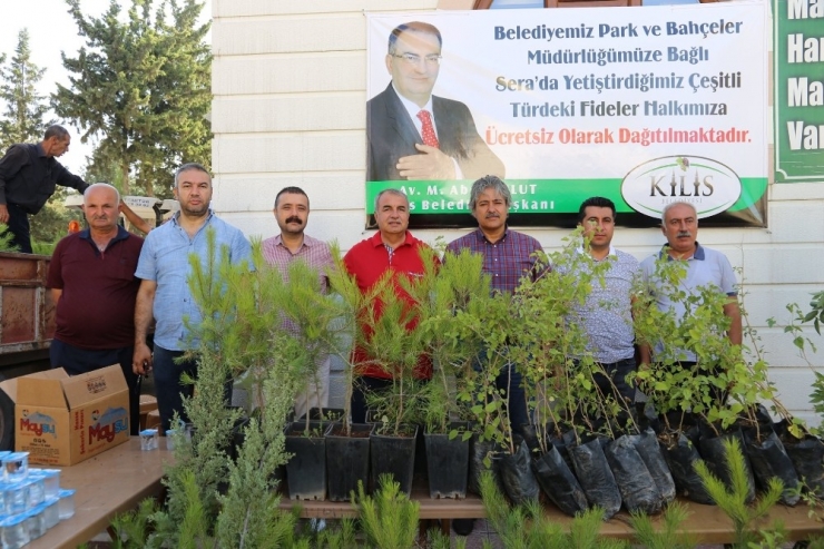 Kilis Belediyesi Asri Mezarlıkta Fide Dağıttı