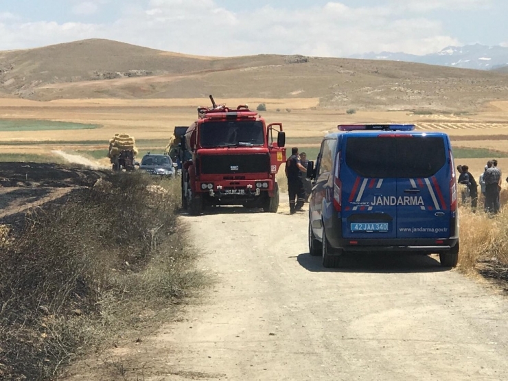 Ereğli’de Hububat Ekili Arazide Yangın