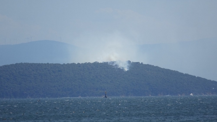 Heybeliada’da Yangın Paniği