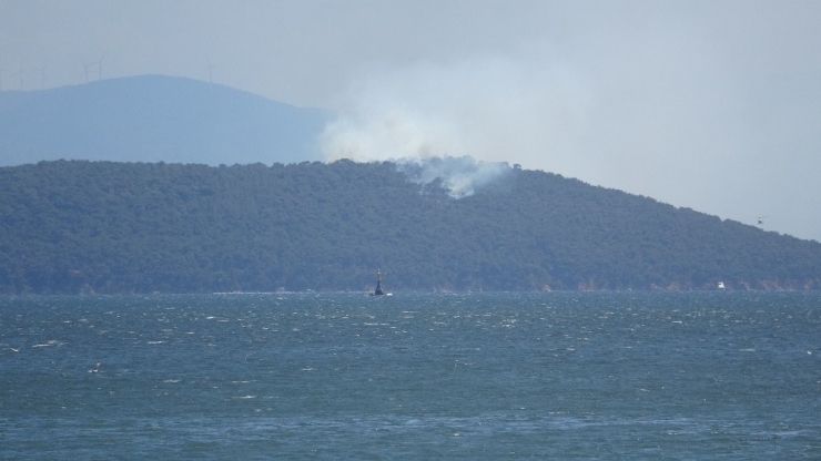 Heybeliada’da Yangın Paniği