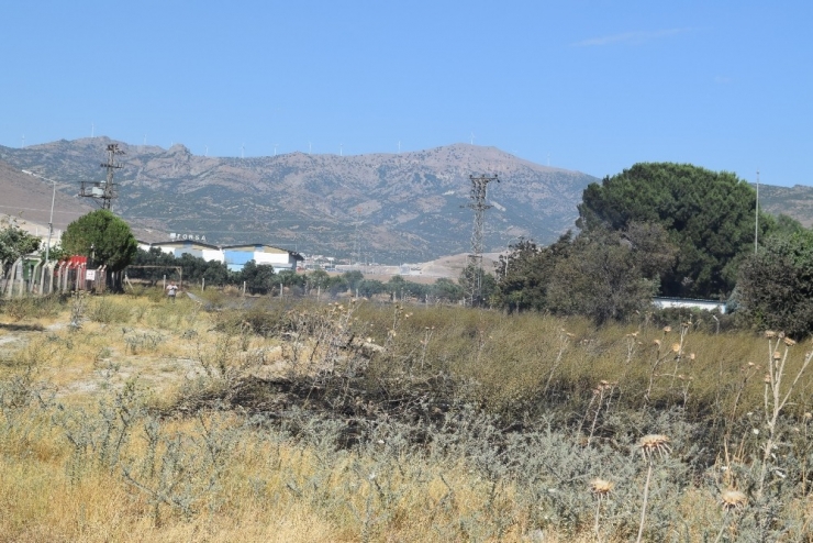 İzmir’de Otluk Alanda Yangın