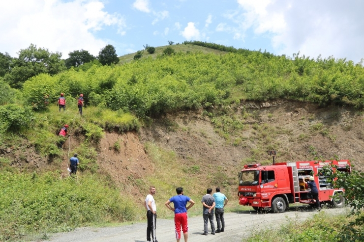 12 Gün Önce Şarampole Yuvarlanan Otomobilde Yangın Çıktı