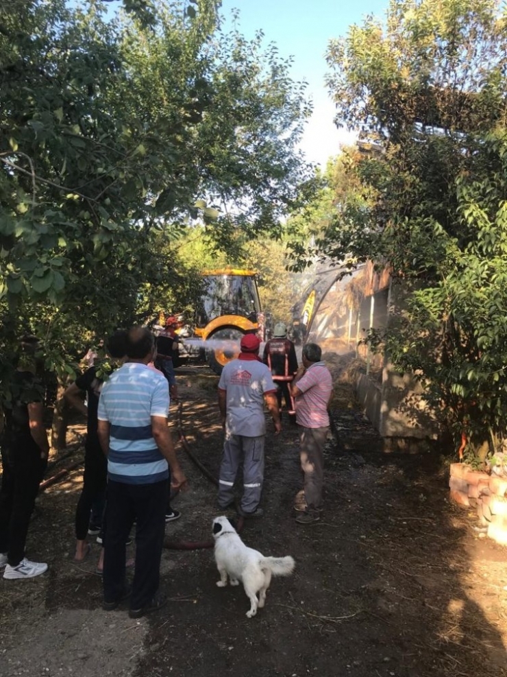 Sakarya’daki Samanlık Yangını Büyümeden Söndürüldü