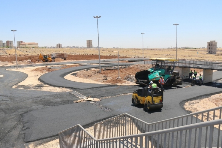Şanlıurfa’da Çocuk Trafik Eğitim Park Yapımı Sürüyor