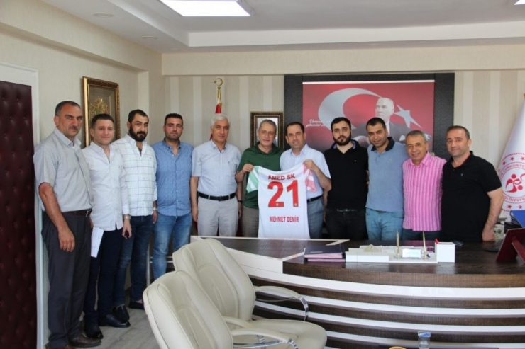 Amed Sportif Faaliyetleri Yeni Yönetiminden Demir’e Ziyaret