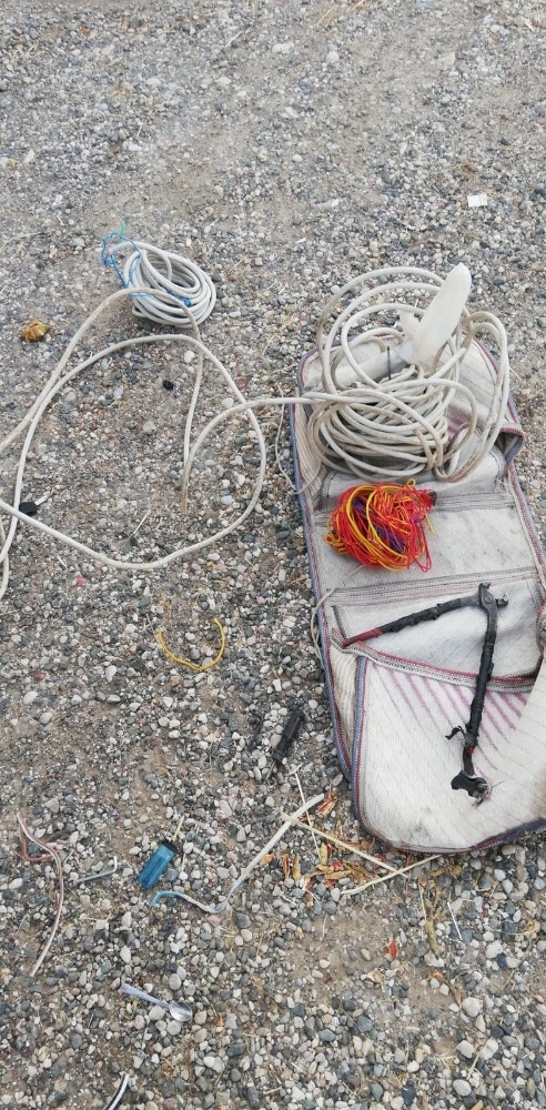 Elektrik Direğinden Kablo Çalarken Yakalandı