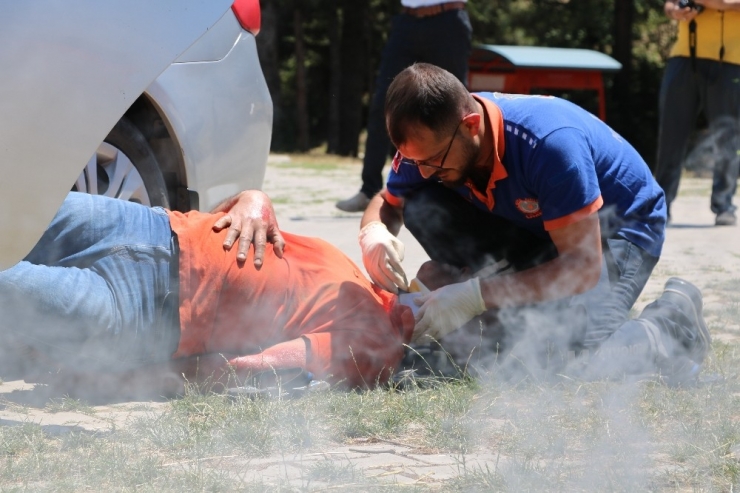 Kahramanmaraş’ta Gerçeği Aratmayan Tatbikat
