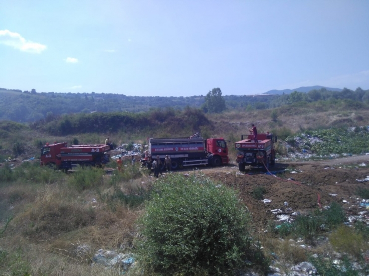 Tutuşan Otlar Paniğe Neden Oldu