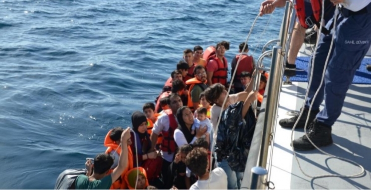 Ayvalık’ta 45 Afganistan Uyruklu Göçmen Sahil Güvenlik’ten Kaçamadı