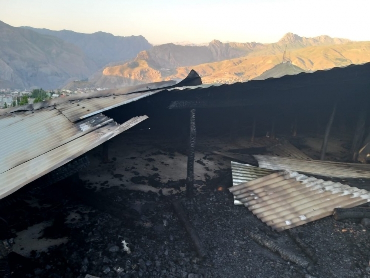 Hakkari’de Korkutan Yangın