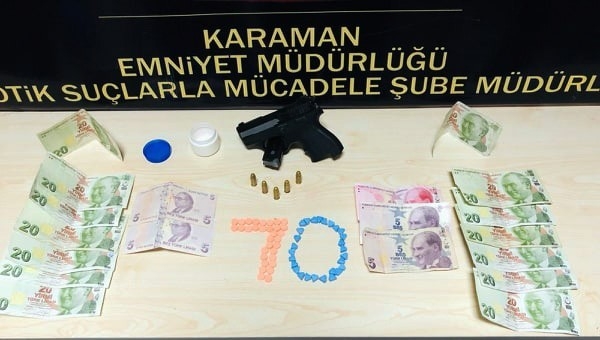 Karaman’da Uyuşturucudan Gözaltına Alınan Şahıs Adliyeye Sevk Edildi