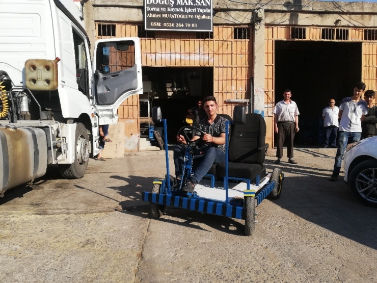 17 Yaşındaki Genç, Mardin’in İlk Yerli Otomobilini Yaptı
