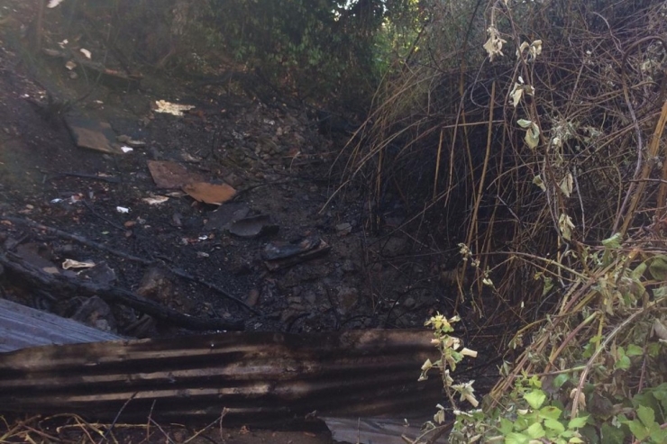 Bahçede Çıkan Yangın Evlere Sıçramadan Söndürüldü