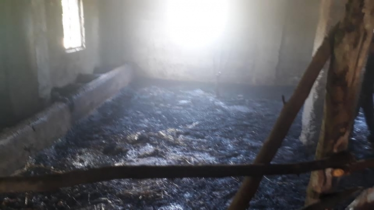 Ahır Yangını Söndürüldü